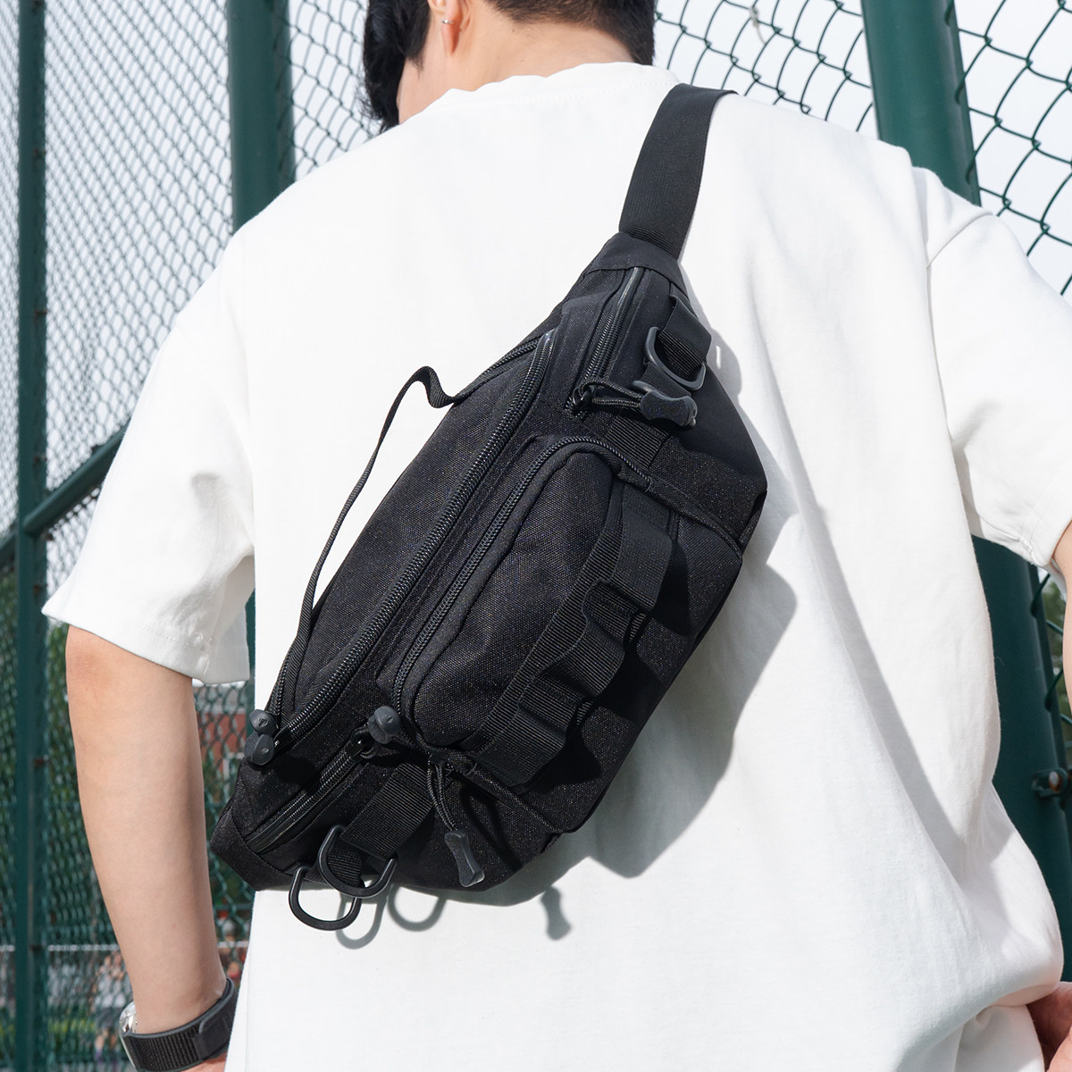 腰包男多功能户外战术工具斜挎单肩小型工地电工路亚防水工装胸包,淘宝优惠券,粉丝福利购,淘宝优惠卷