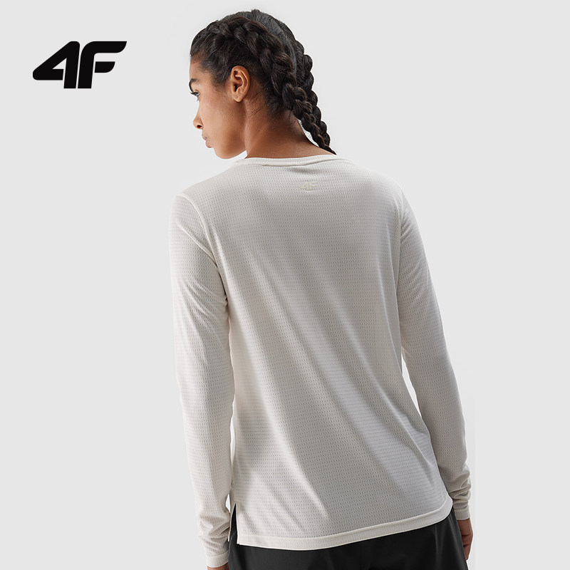 4F速干长袖T恤女款吸湿排汗跑步健身运动衫训练服夏季透气,淘宝优惠券,粉丝福利购,淘宝优惠卷