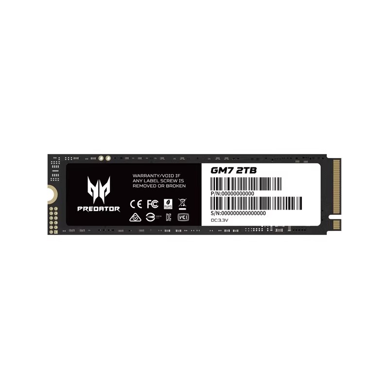 宏碁掠夺者 GM7/GM7000 1T 2T NVME PCIE4.0台式笔记本固态硬盘m2 - 图2