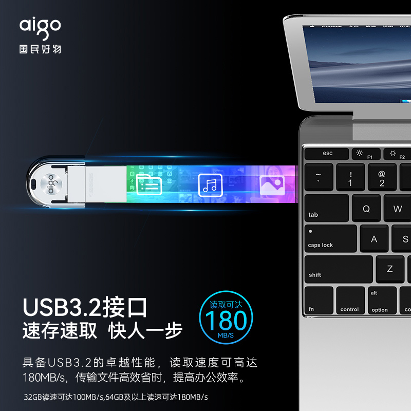 爱国者Type-c手机U盘128G高速3.2OTG双接口电脑两用u盘256G大容量 - 图3