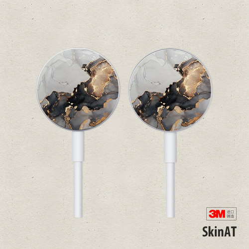 SkinAT 苹果手表充电器贴纸Apple iwatch磁力充电线保护贴膜 适用于Apple watchSE 5/4/3充电器 - 图2