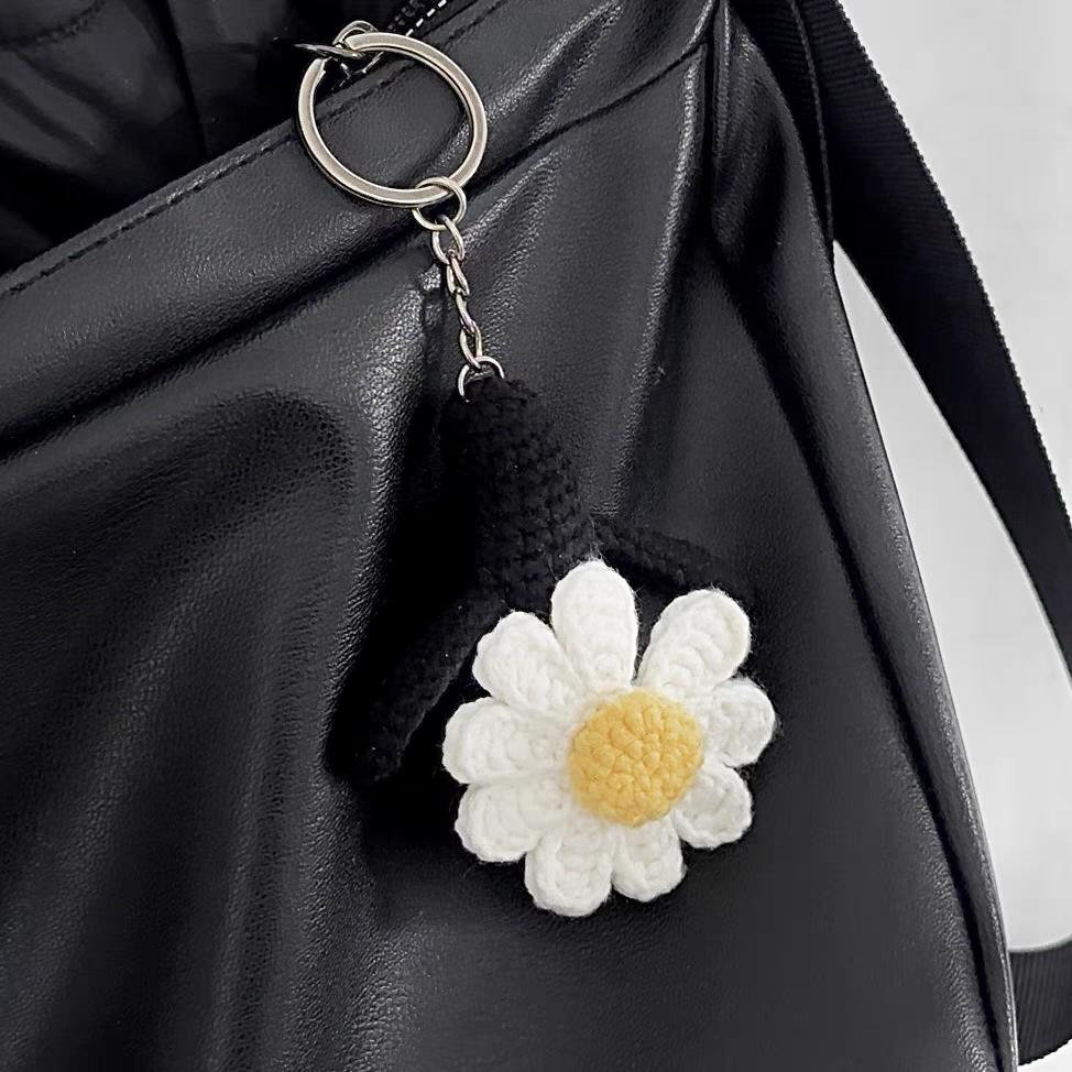 DIY权志龙雏菊应援棒挂件毛线手工材料包自制礼物钩织包挂简单 - 图2