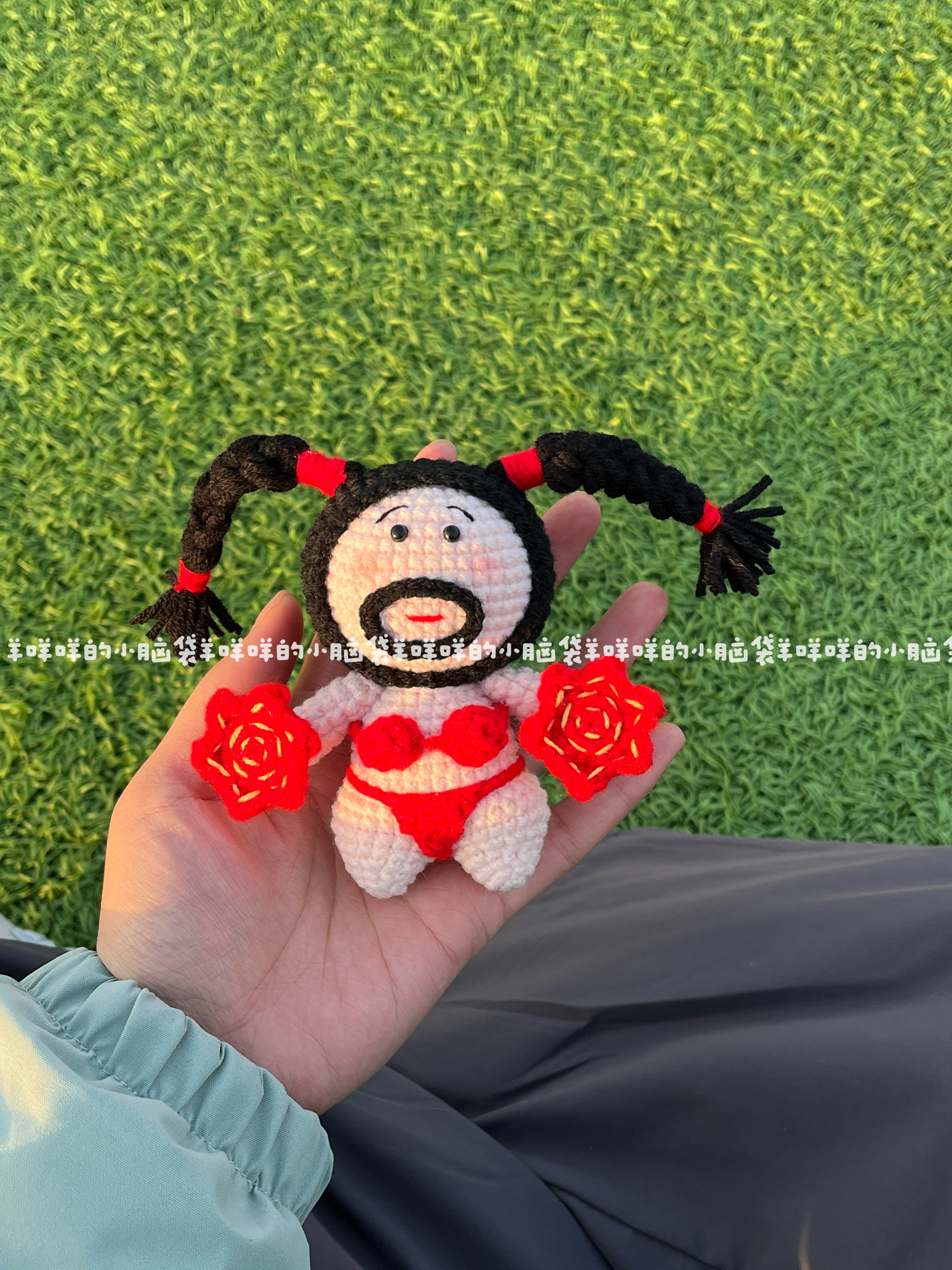 DIY比基尼如花二人转钩织搞怪玩偶毛线编织材料包钩针创意搞怪,淘宝优惠券,粉丝福利购,淘宝优惠卷