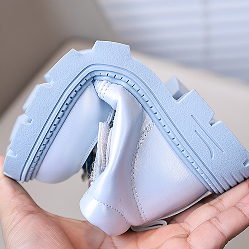 女童靴子儿童水晶短靴2025新款加绒秋冬女孩公主靴马丁靴爱莎皮靴,淘宝优惠券,粉丝福利购,淘宝优惠卷