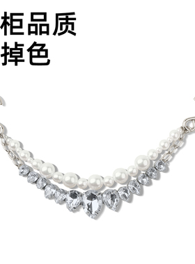 洞洞鞋璀璨钻羽高级鞋扣