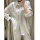 Old Money Style 100 Linen Suit ຂອງແມ່ຍິງເສື້ອສີຂາວແລະກາງເກງ