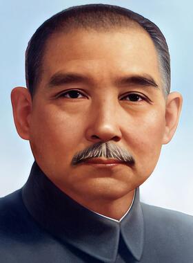 孙中山标准像带框装饰画