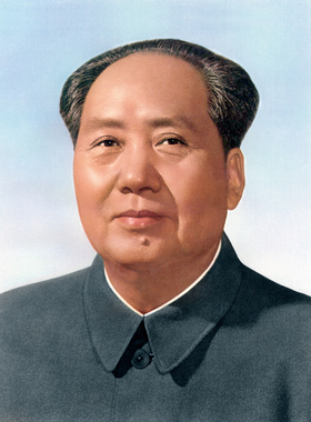 伟人照片带框壁画客厅办公背景画