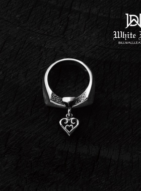 十字架情侣戒指纯银朋克风格