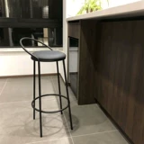 Стул Nordic Iron Art Bar ins Современный минимализм легкий свет -плавник -на стойке фронта высокий стул с сеть