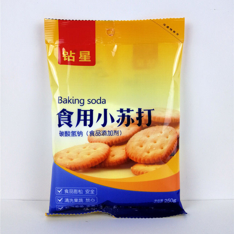 钻星小苏打食用食品级250g小包装家用商用烘培蒸馒头清洗除垢去污