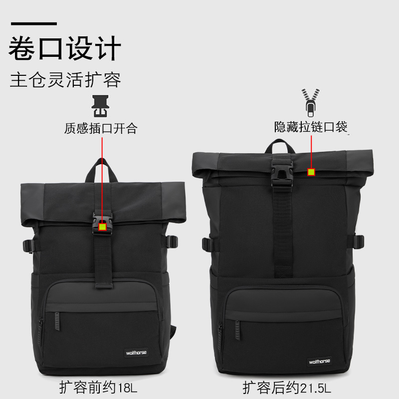 2024新款双肩包男背包女大学生书包中学生通勤包旅行大容量电脑包