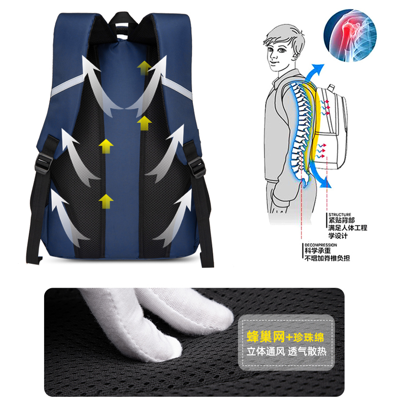 书包男童小学生三四五六年级初中高中大容量双肩包减负防水背包女