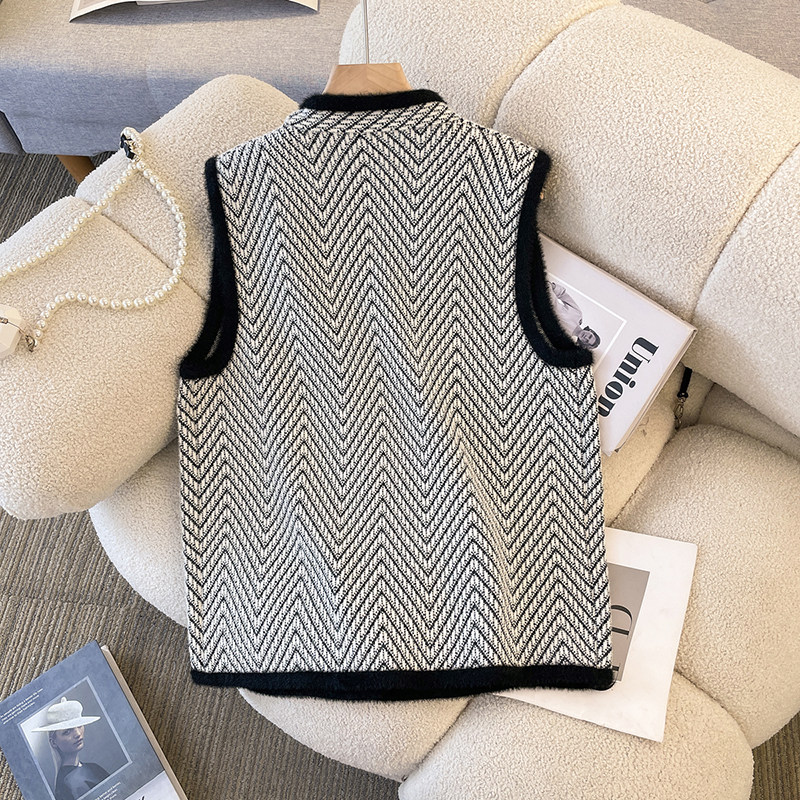 中老年秋冬新款大码女装胖妈妈小香风背心马甲外套女中年女士马夹,淘宝优惠券,粉丝福利购,淘宝优惠卷