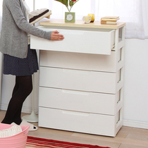 Love Lith drawer containing cabinet Home Multi-level five-bucket cabinet Childrens wardrobe baby Toy storage finishing box