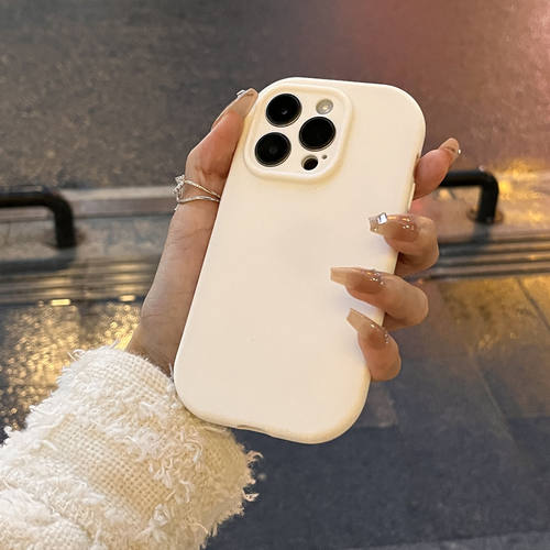 樱花粉微磨砂椭圆适用opporeno11/10手机壳985643简约K10x/A57/A35/A58X硅胶A93s/A55s/A3pro/R17/Findx7/X6 - 图2