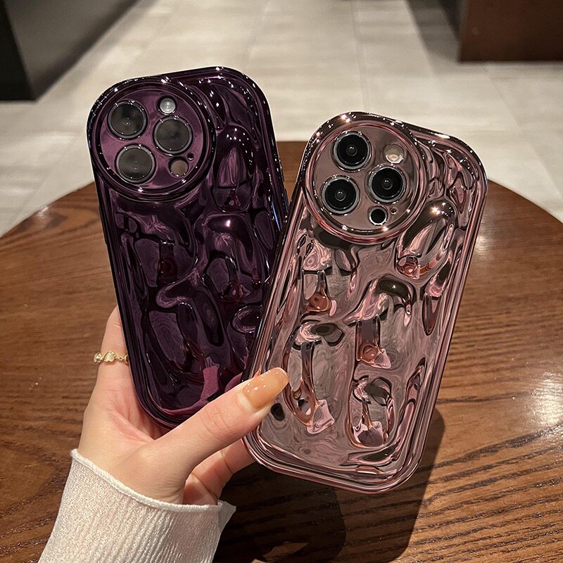 高级电镀奢华适用vivo X90/X80/X60银色手机壳Y53s陨石纹Y76S创意个性S16pro女s12软硅胶S10防摔y33e/y30全包 - 图3