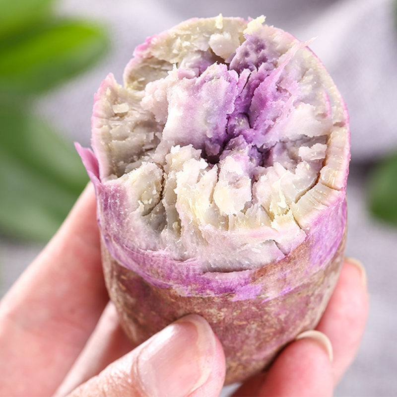 正宗冰激凌红薯新鲜一点红番薯紫心粉糯甜栗薯花心农家自种干面瓜