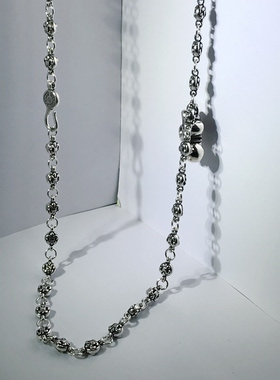 向卉意大利中古925银克家船锚经典长款项链