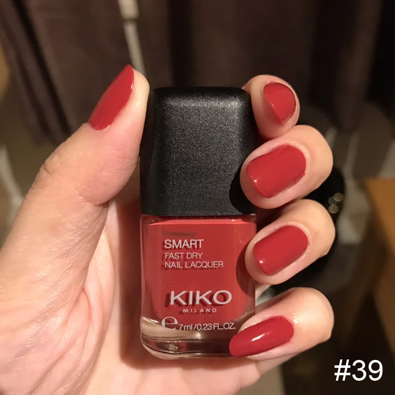 Italy Kiko Square Bottle Smart Quick Drying Nail Polish 04 Girl 07 40 39 03 12 Nail Polish