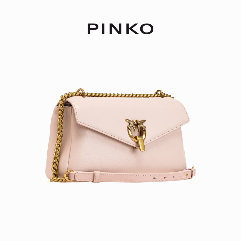 PINKO 皮面邮差中号飞鸟包101750A0QO