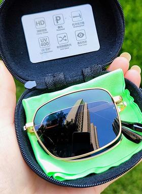 男款折叠偏光太阳镜复古