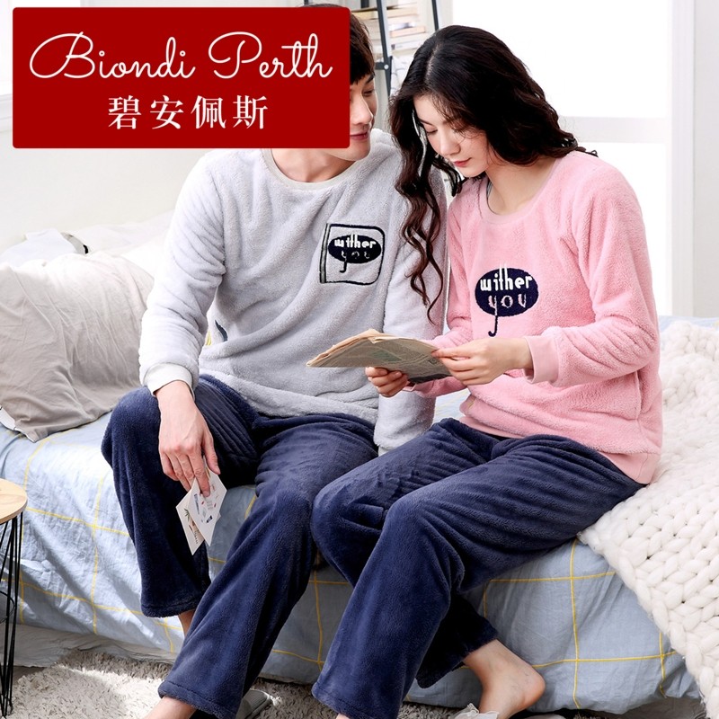 碧安佩斯秋冬季法兰绒歌瑞尔睡衣 碧安佩斯睡衣/家居服套装