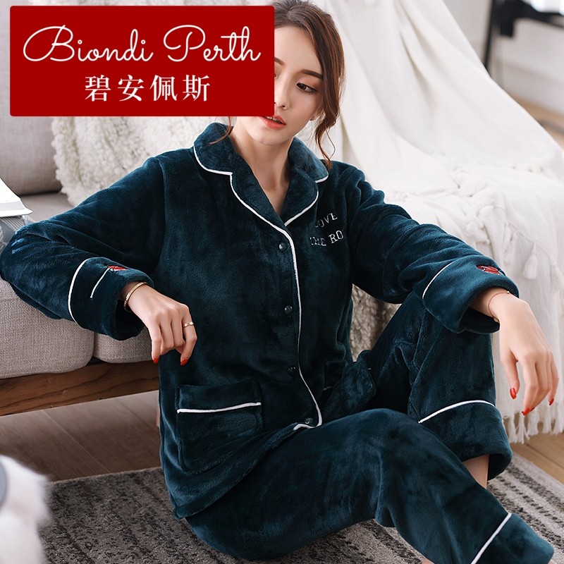 碧安佩斯秋冬款法兰绒歌瑞尔睡衣 碧安佩斯睡衣/家居服套装