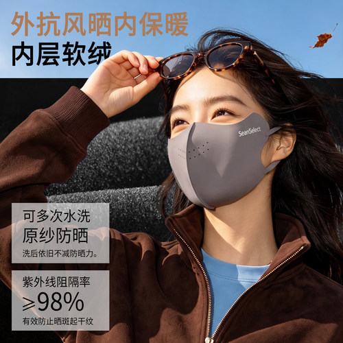 保暖口罩女高颜值防风防寒2026新款秋冬季3d立体透气冬成人可水洗-图0