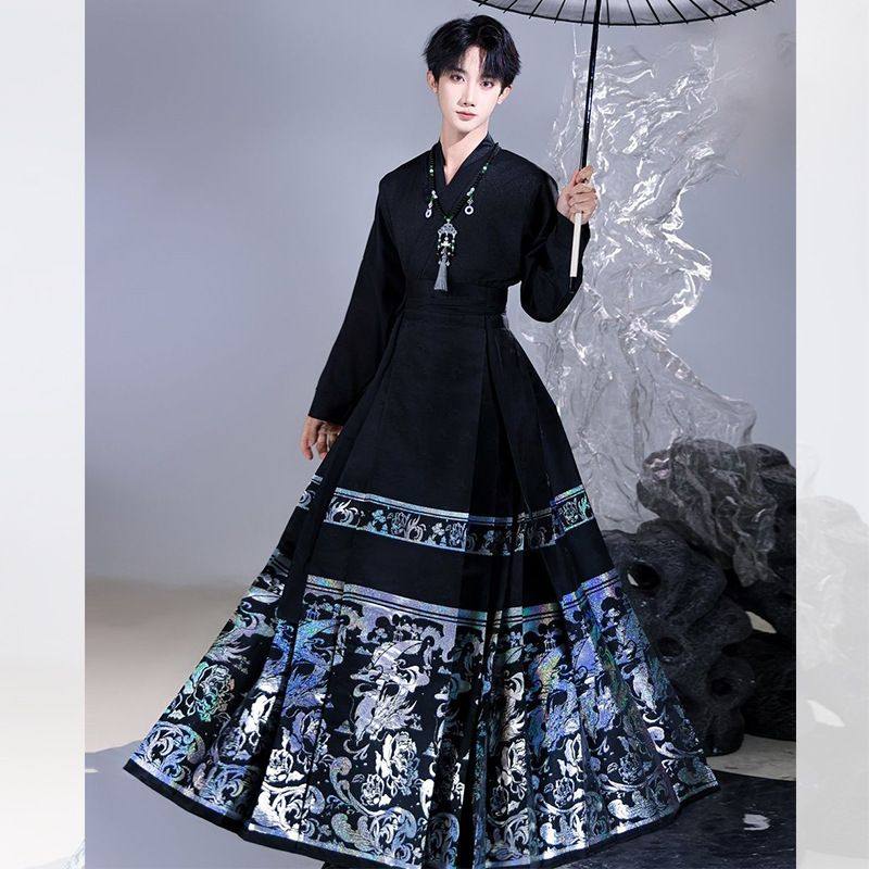 春儿国风原创汉服男2025新款牡丹亭新中式男女秋冬织金螺钿马面裙,淘宝优惠券,粉丝福利购,淘宝优惠卷