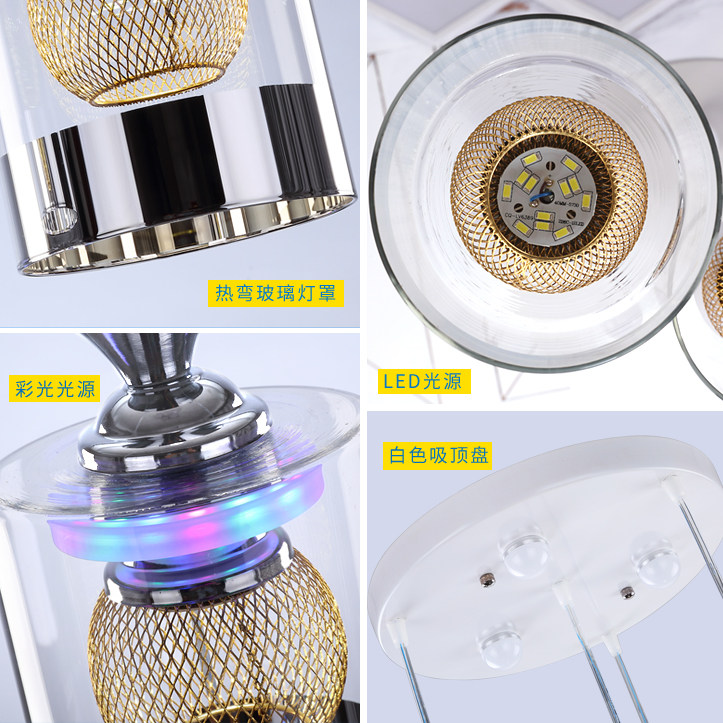 餐厅灯吊灯三头简约现代餐桌灯具四头创意个性水晶灯led饭厅家用,淘宝优惠券,粉丝福利购,淘宝优惠卷