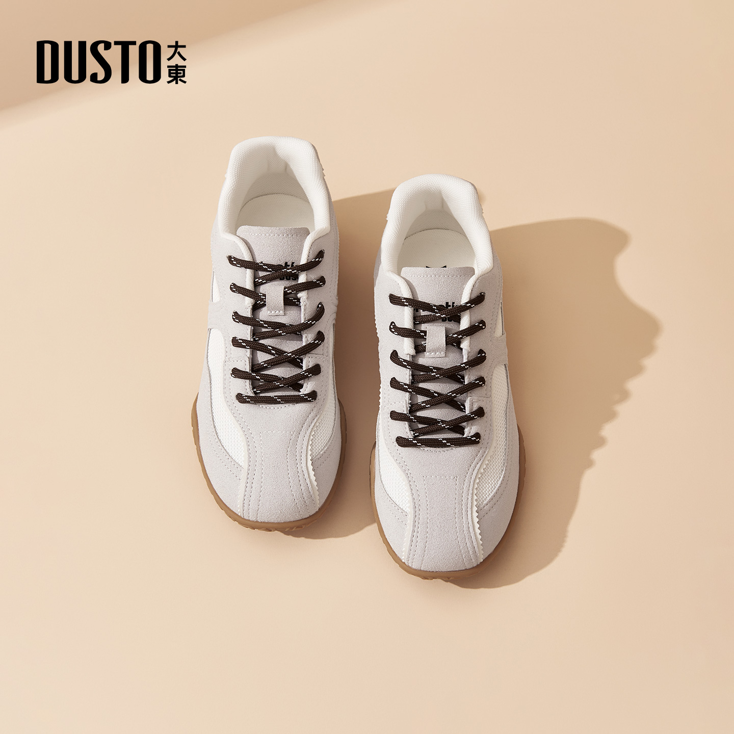 大东dd阿甘板鞋女2025新款秋季休闲透气运动鞋女鞋德训鞋小白鞋女 - 图1