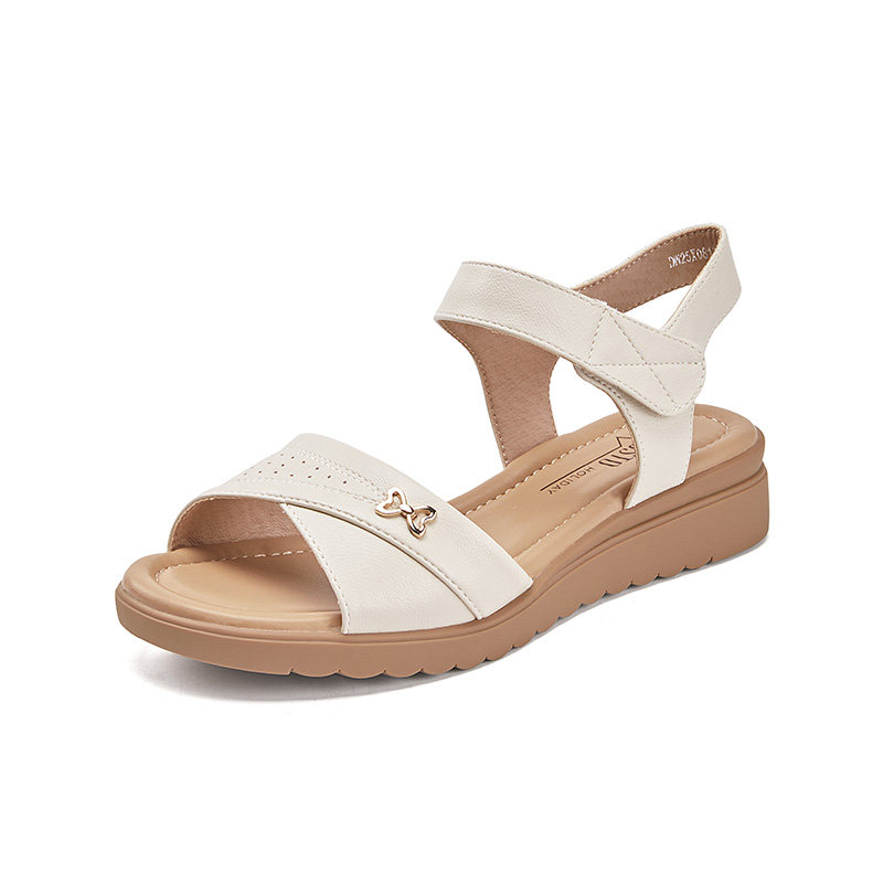 大东dd凉鞋女款夏季外穿2026新款配裙子平底妈妈鞋休闲魔术贴女鞋,淘宝优惠券,粉丝福利购,淘宝优惠卷