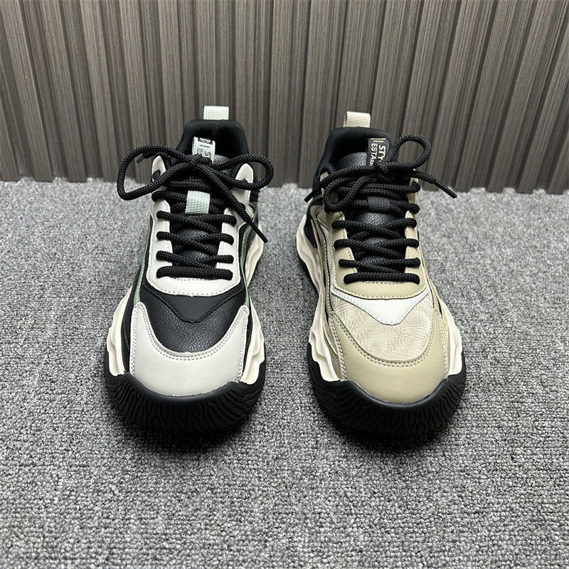 品牌撤柜男士运动鞋2024年新款真皮网布轻便潮流休闲轻便老爹鞋男,淘宝优惠券,粉丝福利购,淘宝优惠卷