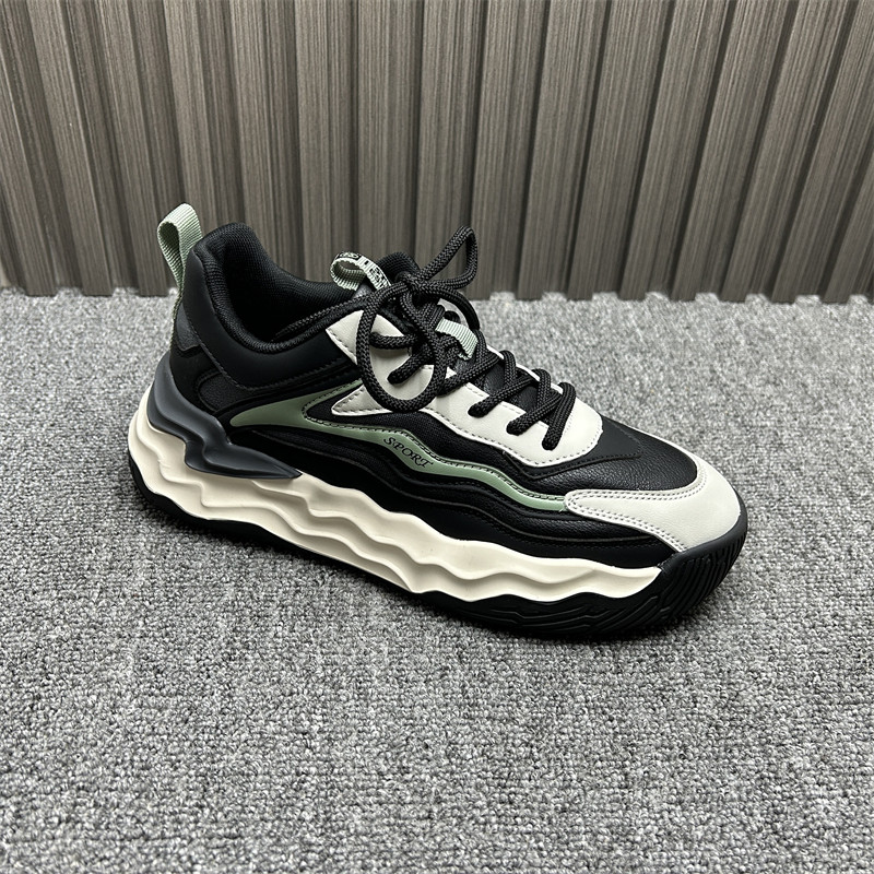 品牌撤柜男士运动鞋2024年新款真皮网布轻便潮流休闲轻便老爹鞋男,淘宝优惠券,粉丝福利购,淘宝优惠卷