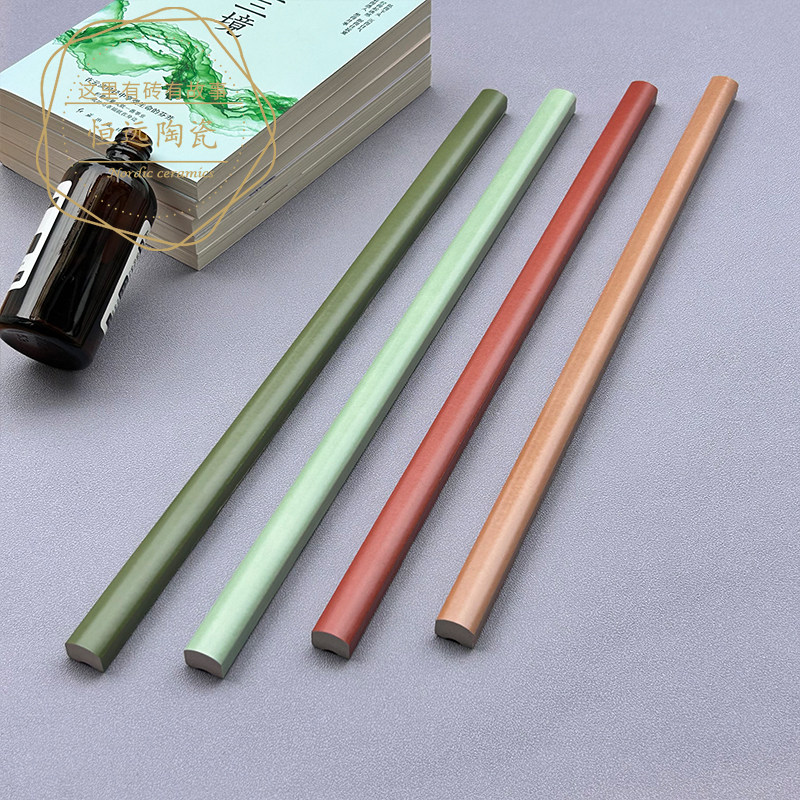 网红卫生间瓷砖腰线彩色欧姆线法式浴室装饰条400半墙收边收口条,淘宝优惠券,粉丝福利购,淘宝优惠卷