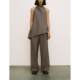 ZA ຊຸດສອງສິ້ນຂອງແມ່ຍິງ halter neck minimalist top 8346330 ໂສ້ງຂາກວ້າງວ່າງ 8306330