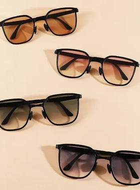 饼干折叠2023太阳镜风遮阳个性时尚墨镜便携轻折叠insBY0006新款