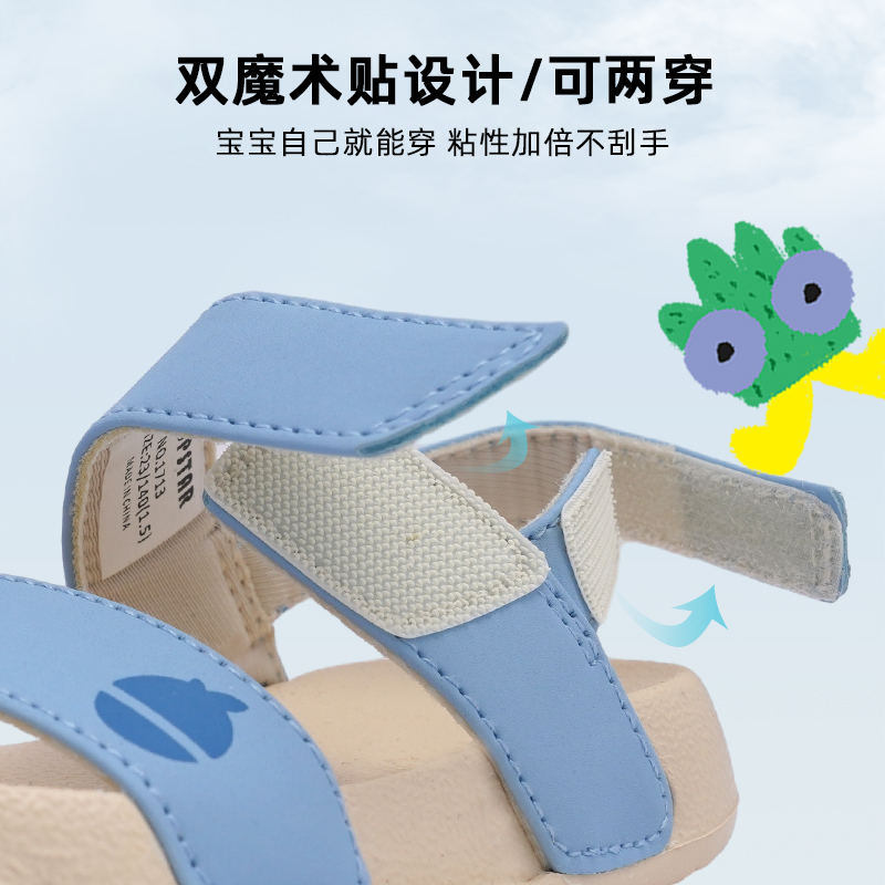 【新品】TOPSTAR儿童凉鞋软底女宝凉拖防滑宝宝沙滩鞋露趾单鞋,淘宝优惠券,粉丝福利购,淘宝优惠卷