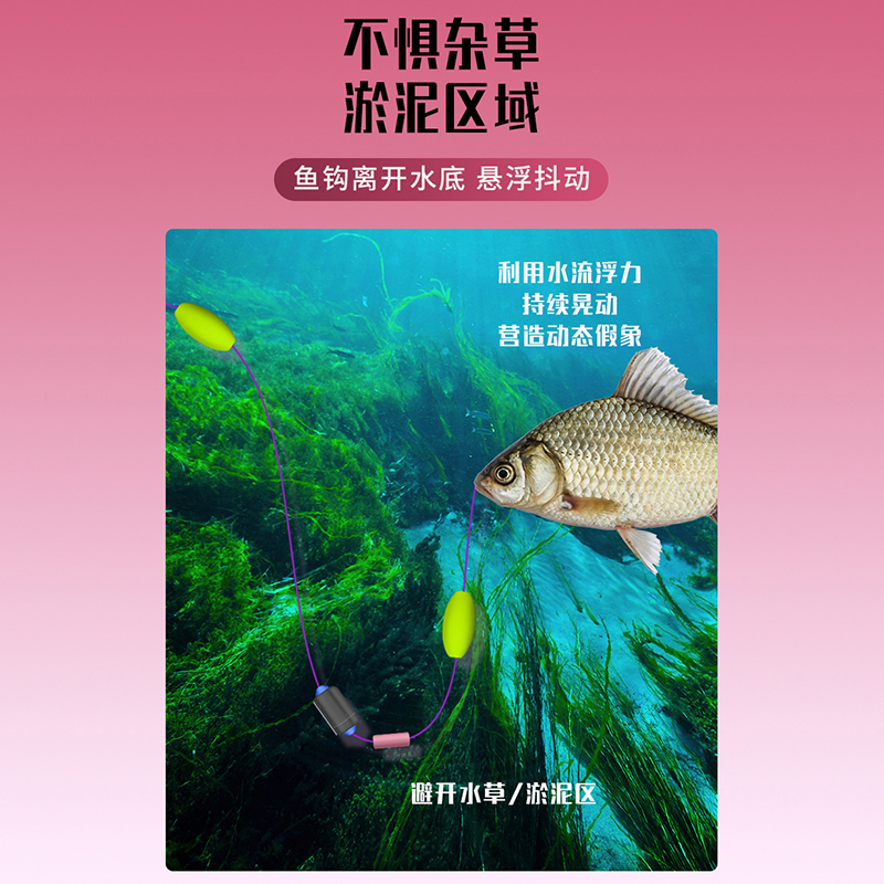 七星漂悬停逗钓线组传统钓免调漂自动找底钓组溪流反底钓鲫鱼鲤鱼 - 图2