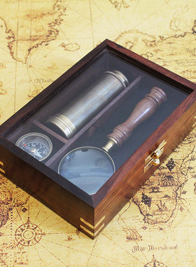 美式风正品进口黄铜航海指南针