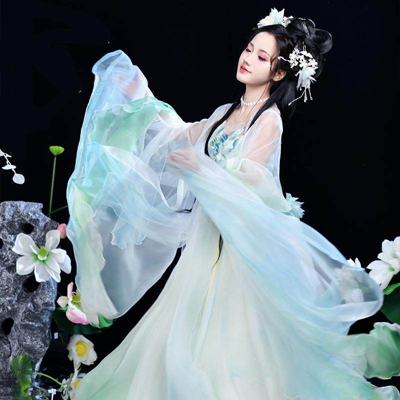 【荷月】如梦霓裳原创汉服女唐制诃子裙十二花神系列2025年春夏款,淘宝优惠券,粉丝福利购,淘宝优惠卷