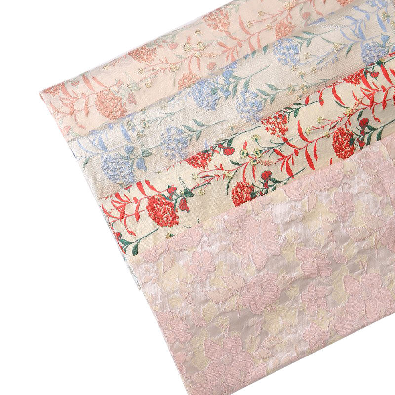 小香风布圆形花束刺绣鲜花包装纸手工花艺材料内衬提花布包装布,淘宝优惠券,粉丝福利购,淘宝优惠卷