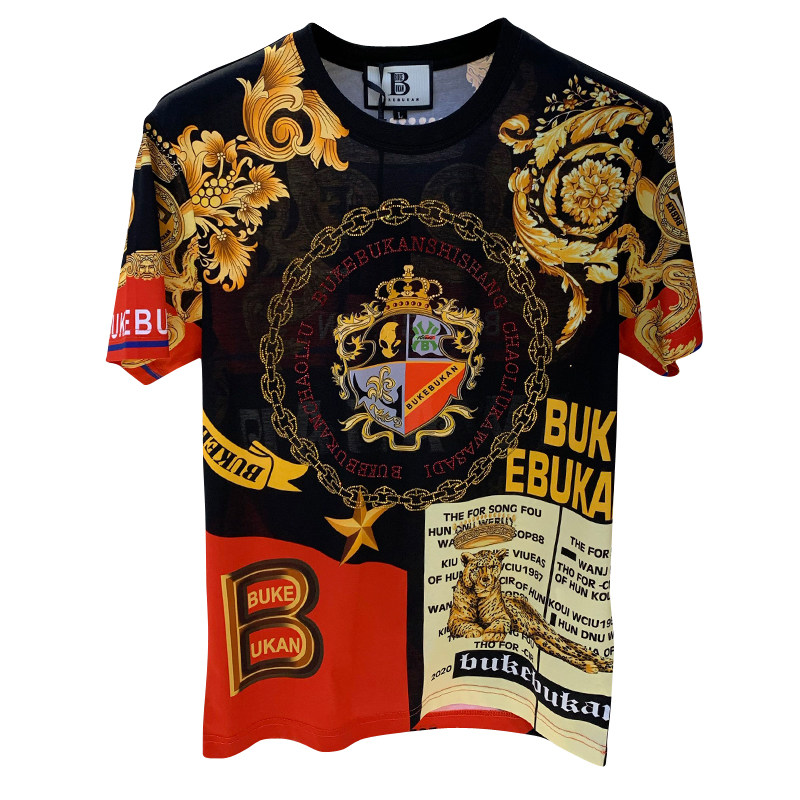 2020夏季新款欧美潮牌个性短袖t恤 霸王猫T恤