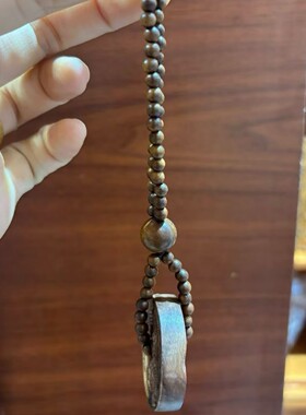 精品雷击枣木道家编绳挂件法器雷焦念珠佛珠木质包包手机挂件
