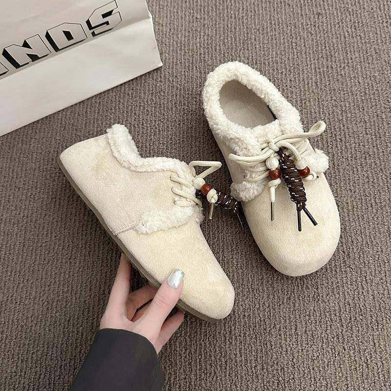新款春秋全包勃肯鞋女2026加绒大尺码豆豆鞋保暖毛毛鞋勃肯0120h,淘宝优惠券,粉丝福利购,淘宝优惠卷