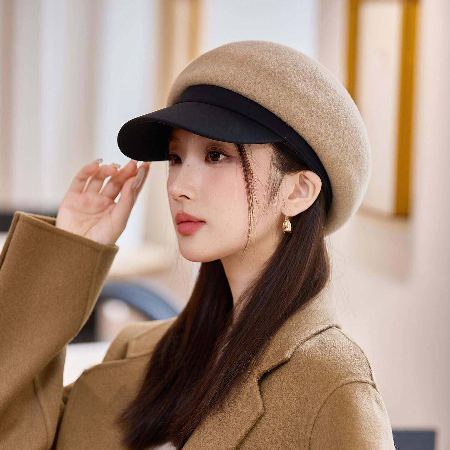 时尚春秋贝雷八角帽女报韩版百搭古画家蓓蕾帽复显脸小鸭舌0120h,淘宝优惠券,粉丝福利购,淘宝优惠卷