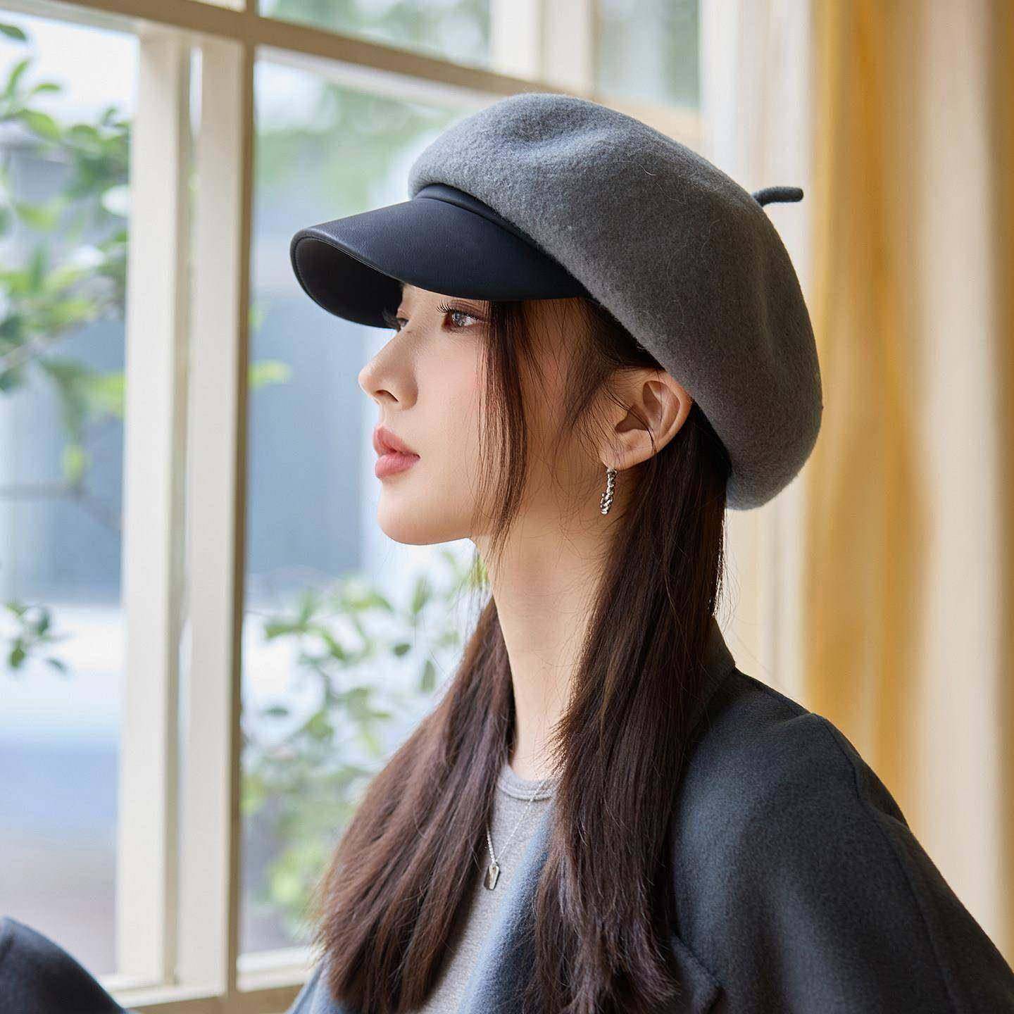时尚春秋贝雷八角帽女报韩版百搭古画家蓓蕾帽复显脸小鸭舌0120h,淘宝优惠券,粉丝福利购,淘宝优惠卷