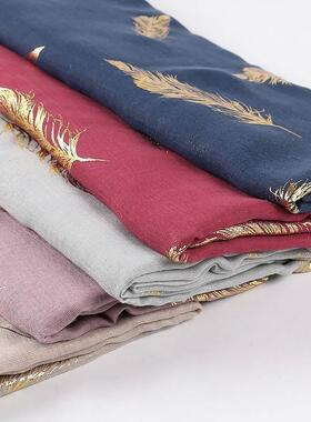 High quality cotton womens popular scarf 棉质女士流行围巾