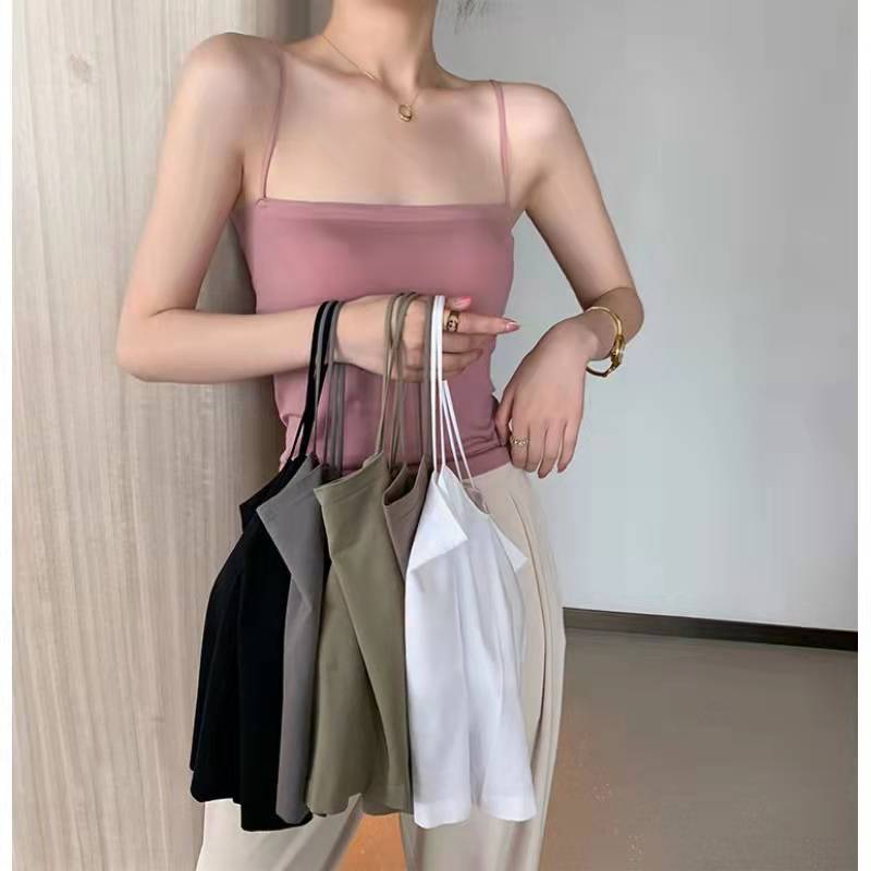 梦莲芬服饰店：两条装吊带背心无痕美背乳胶胸垫固定杯内穿-第3张图片-提都小院